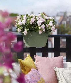 Elho Pflanzkübel & Blumenkästen > Kunststoff-Hängetopf Vibia Campana Flower Bridge, oval