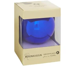 ELIAS Glashütte Rosenkugel, verspiegelt Blau Discount