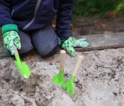 Esschert Design Kinderwerkzeug-Set, 3-teilig Grün Outlet