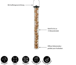 Esschert Design Vogelhäuser & Futterspender|Meisenknödel > Meisenknödelautomat XL