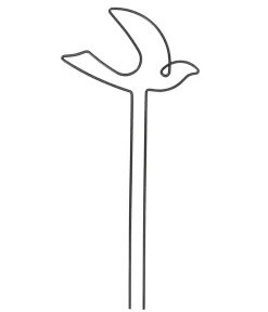 Esschert Design Metall-Rankhilfe Vogel, verschiedene Ausführungen, ca. H37,8 cm Schwarz Outlet