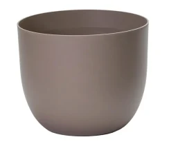 Euro3Plast Greener Kunststoff-Topf Rio, rund Taupe Discount