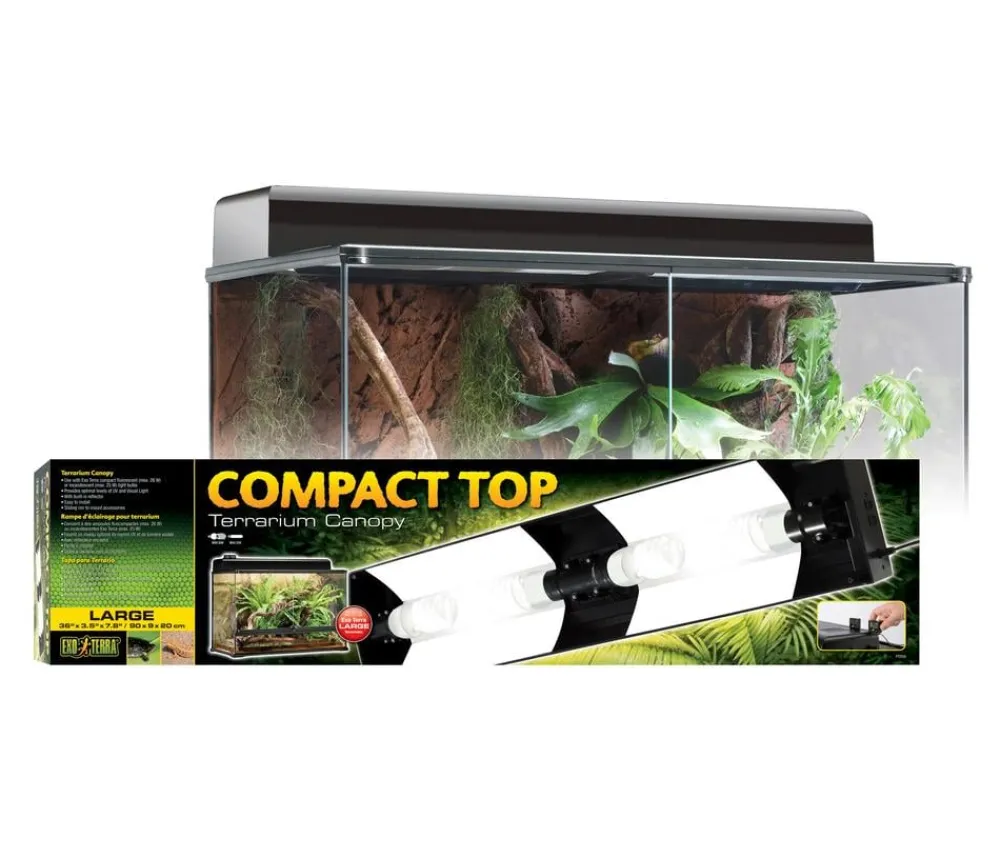 Exo Terra® Terrarientechnik > Terrarienlampen-Abdeckung Compact Top