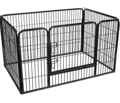 Feandrea Mehr Hundezubehör|Freilaufgehege > Freilaufgitter für Hunde, ca. B122/H70/T80 cm