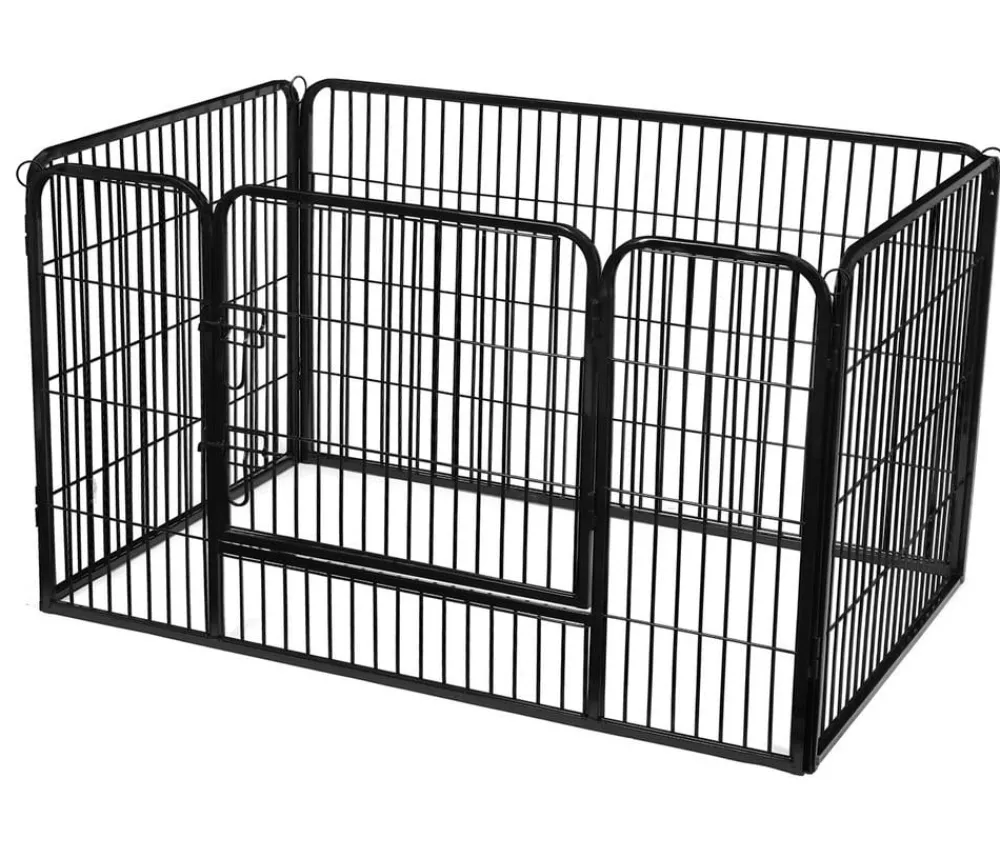 Feandrea Mehr Hundezubehör|Freilaufgehege > Freilaufgitter für Hunde, ca. B122/H70/T80 cm