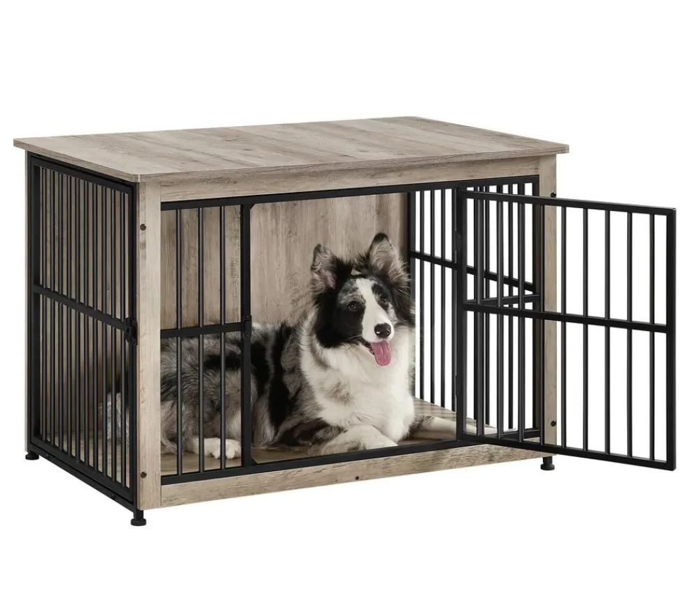 Feandrea Mehr Hundeschlafplätze > Hundekäfig, greige, ca. B98/H69/T65 cm