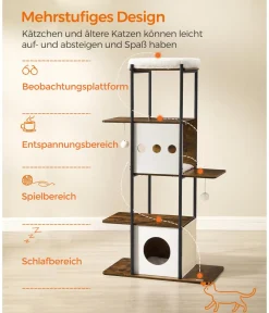 Feandrea Kratzbäume & Kratzmöbel - Kratzbaum, /, ca. B80/H153/T40 cm