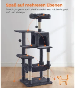 Feandrea Kratzbäume & Kratzmöbel > Kratzbaum, ca. B55/H143/T45 cm