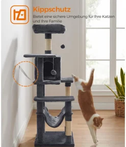 Feandrea Kratzbäume & Kratzmöbel > Kratzbaum, ca. B55/H143/T45 cm