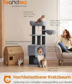 Feandrea Kratzbäume & Kratzmöbel > Kratzbaum, ca. B50/H141/T50 cm