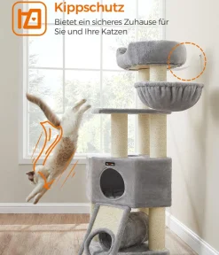 Feandrea Kratzbäume & Kratzmöbel - Kratzbaum, ca. B50/H141/T50 cm