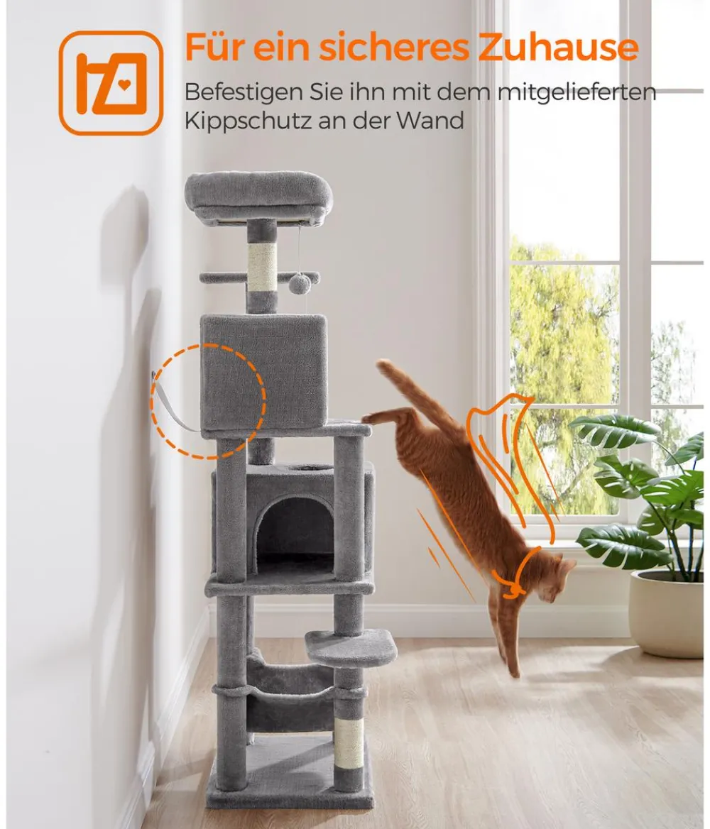 Feandrea Kratzbäume & Kratzmöbel > Kratzbaum, , ca. B49/H155/T40 cm