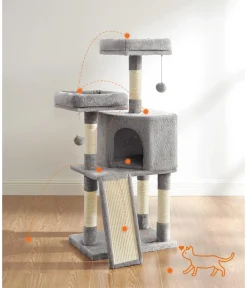 Feandrea Kratzbaum, , ca. B50/H115/T35 cm Hellgrau