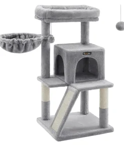 Feandrea Kratzbaum mit Kratzrampe, ca. B45/H96/T48 cm Grau Online