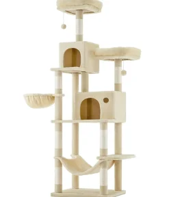 Feandrea Kratzbäume & Kratzmöbel - Kratzbaum XXL, ca. B109/H199/T76,2 cm Beige