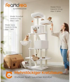 Feandrea Kratzbaum XXL, ca. B60/H206/T50 cm Creme Online