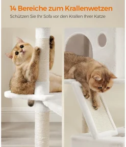 Feandrea Kratzbaum XXL, ca. B60/H206/T50 cm Creme Online