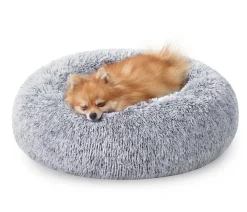 Feandrea Hundebetten & Körbe|Katzenbetten & Katzenkissen > Kuschelbett, rund, grau, Ø60/H20 cm