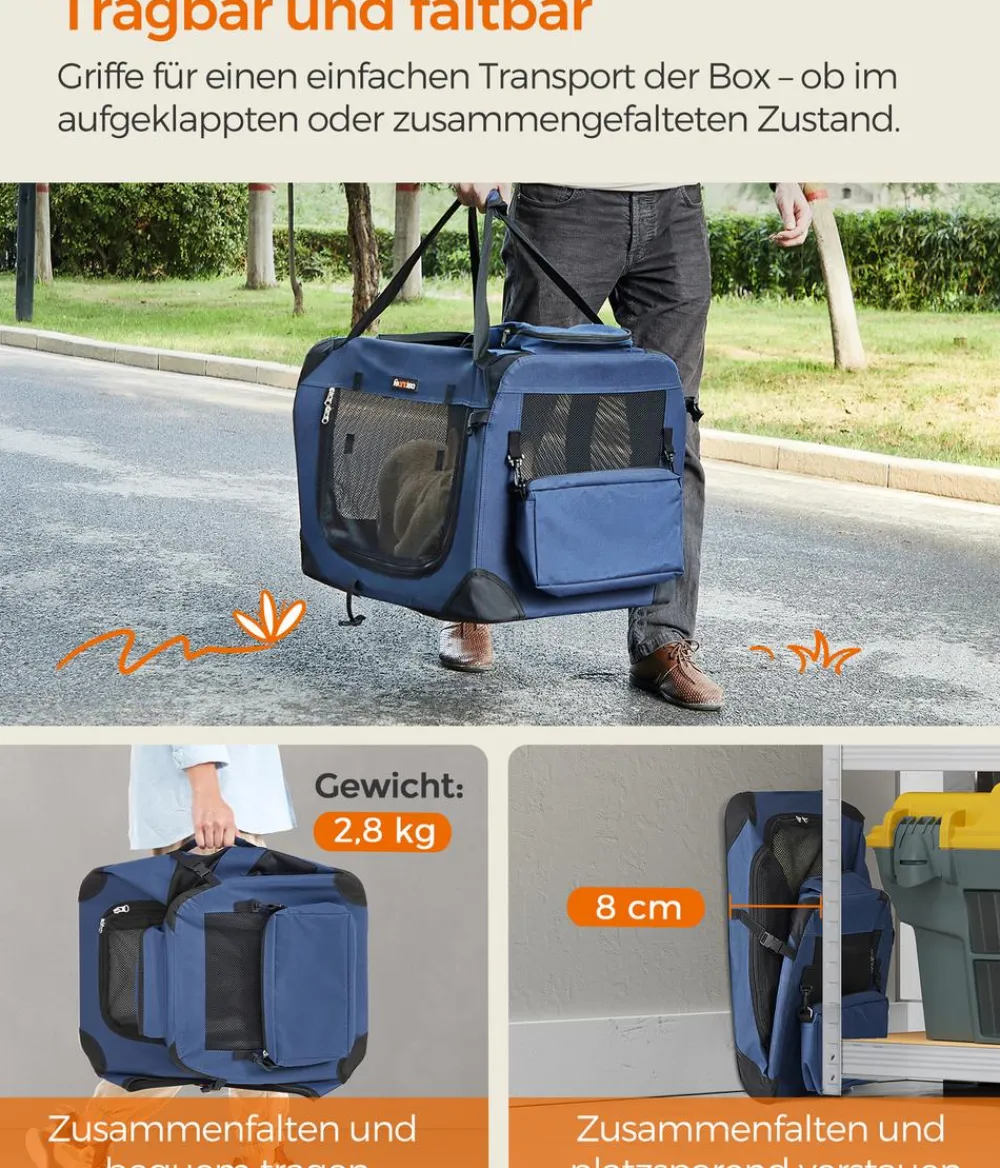 Feandrea Hundetransportboxen > Transporttasche, ca. B60/H40/T40 cm