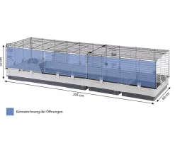 Ferplast® Nagerkäfige > ferplast Nagerheim Krolik 200, ca. B205/H50/T60 cm