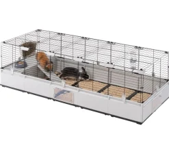 Ferplast® Nagerkäfige - ferplast Nagerheim Modular 4, , ca. B179/H56/T72 cm Hellgrau