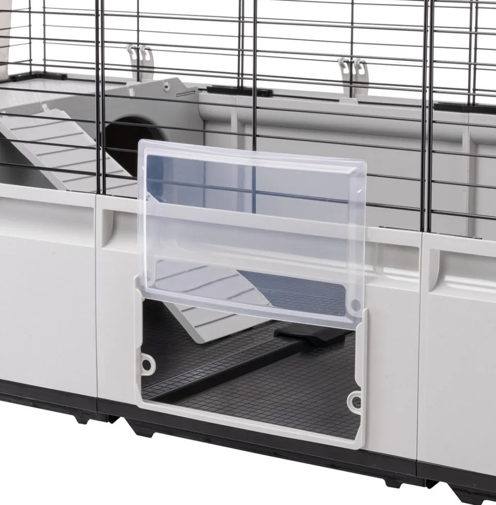 Ferplast® Nagerkäfige - ferplast Nagerheim Modular 4, , ca. B179/H56/T72 cm Hellgrau