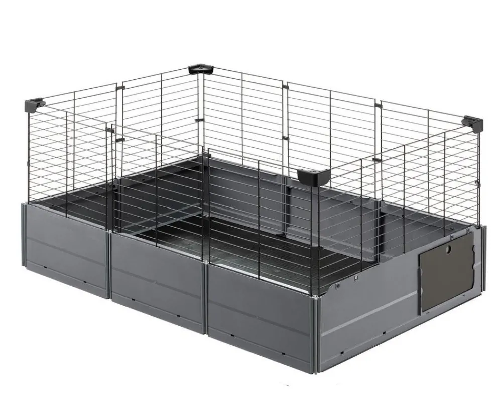 Ferplast® ferplast Nagerheim Multipla Open, schwarz, ca. B107/H50/T72 cm Dunkelgrau Outlet