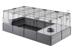 Ferplast® Nagerkäfige - ferplast Nagerheim Multipla Maxi, schwarz, ca. B142/H50/T72 cm Dunkelgrau