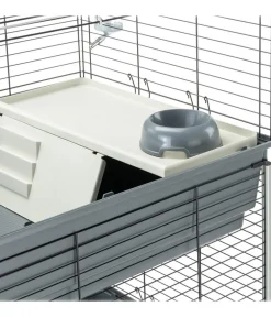 Ferplast® Nagerkäfige > ferplast Nagerheim Rabbit 120 Double, grau, ca. B118/H117/T58 cm