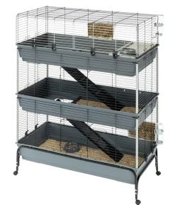 Ferplast® Nagerkäfige > ferplast Nagerheim Rabbit 120 Tris, grau, ca. B118/H166/T58 cm