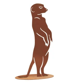 Ferrum Gartenzwerge & Gartenfiguren - Metall-Erdmännchen Xaver Braun