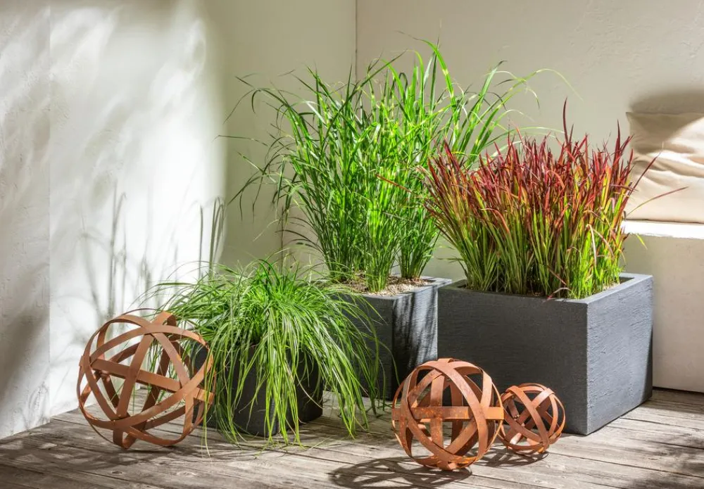 Ferrum Gartenkugeln & Glas Deko|Gartenzwerge & Gartenfiguren > Metall-Kugel aus Blechstreifen, rund, rost