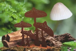 Ferrum Dekoartikel|Mehr Gartendekoration - Rost-Fliegenpilz Braun