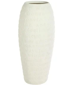 fleur ami Vasen|Blumentöpfe & Übertöpfe - Kunststoff-Vase Welcome, bauchig, Creme