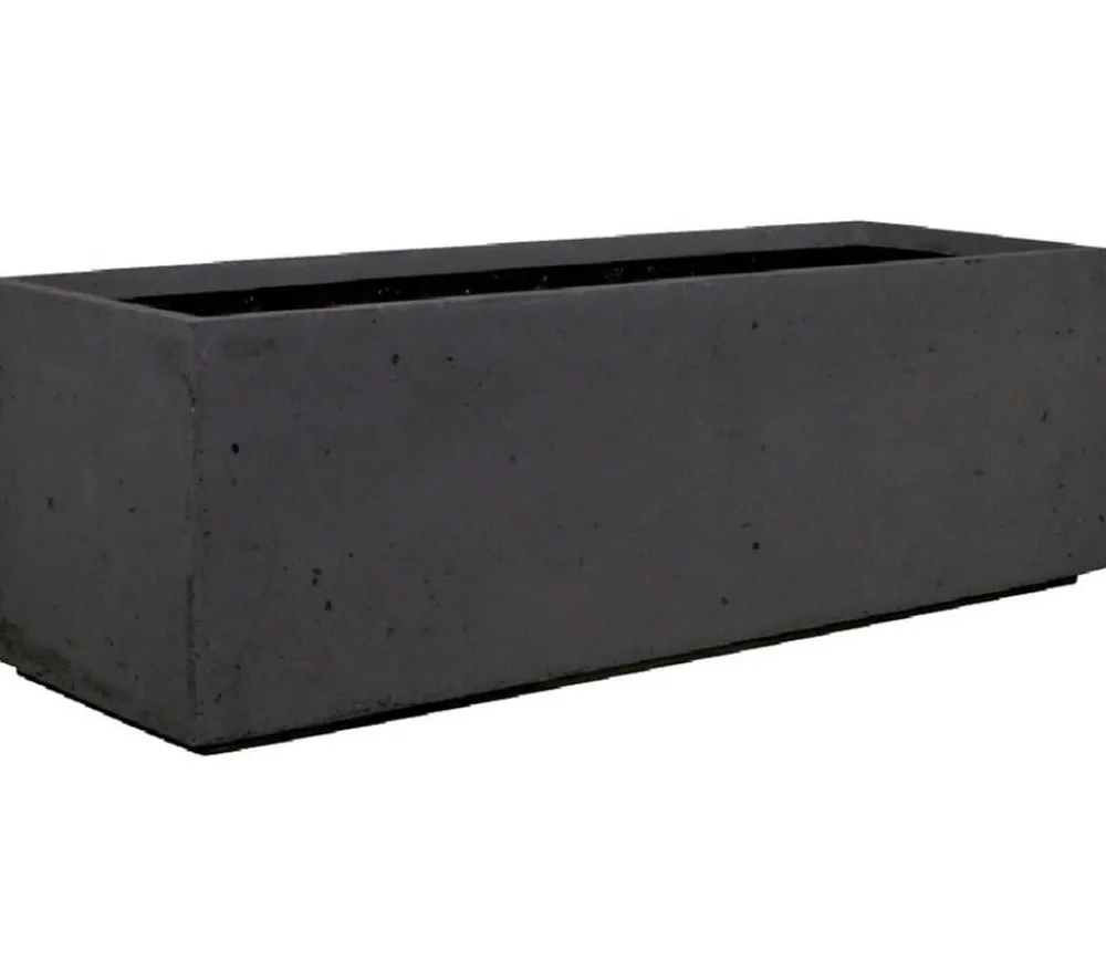fleur ami Polystone-Raumteiler Divide, rechteckig, ca. B100/H30/T35 cm Dunkelgrau Clearance