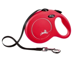 flexi® Hundeleinen - Hundeleine Gurt-Leine New Classic, Large, 8m Rot
