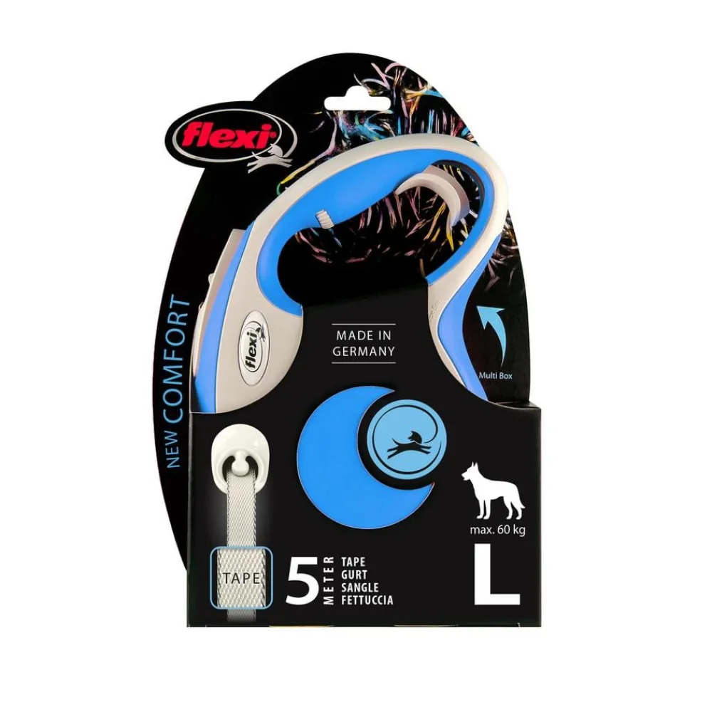 flexi® Hundeleinen - Hundeleine Gurt-Leine New Comfort, medium, 5 m Schwarz