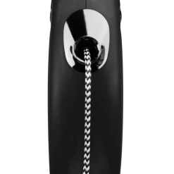 flexi® Hundeleinen - Hundeleine New Classic Seil-Leine, Medium, 8m Schwarz
