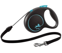 flexi® Hundeleinen > Hundeleine Seil-Leine Black Design, Medium, 5 m