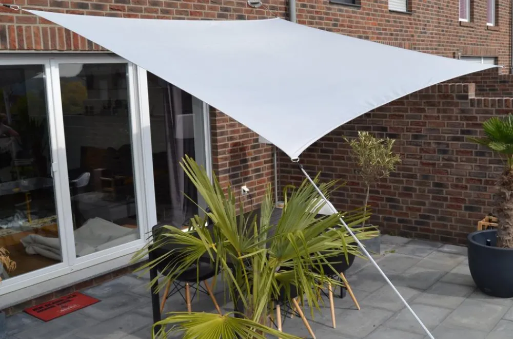 Floracord Sonnensegel, rechteckig, ca. B300/T250 cm Hellgrau Online