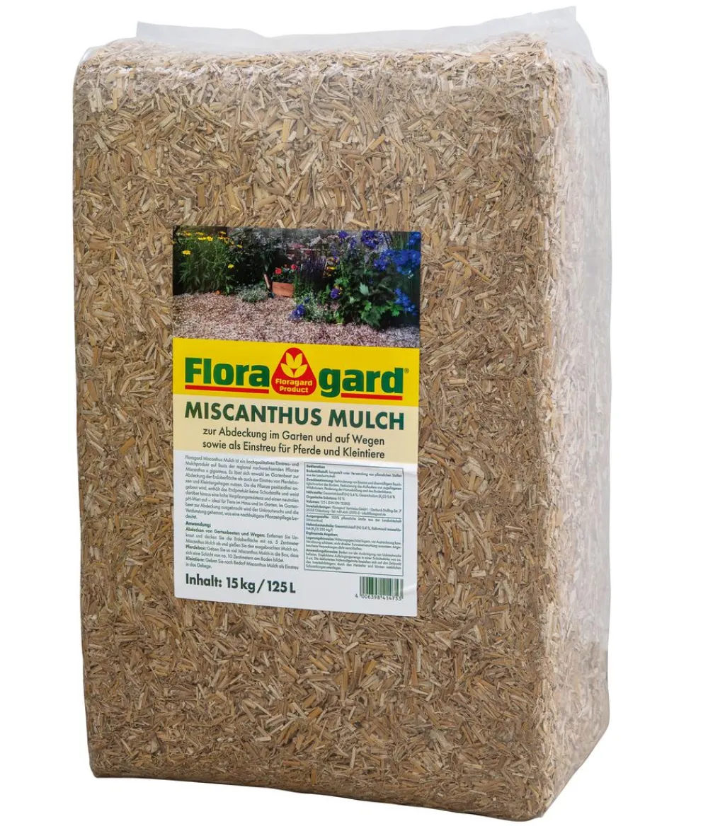 Floragard Spezialerde - Miscanthus Mulch, 125 l