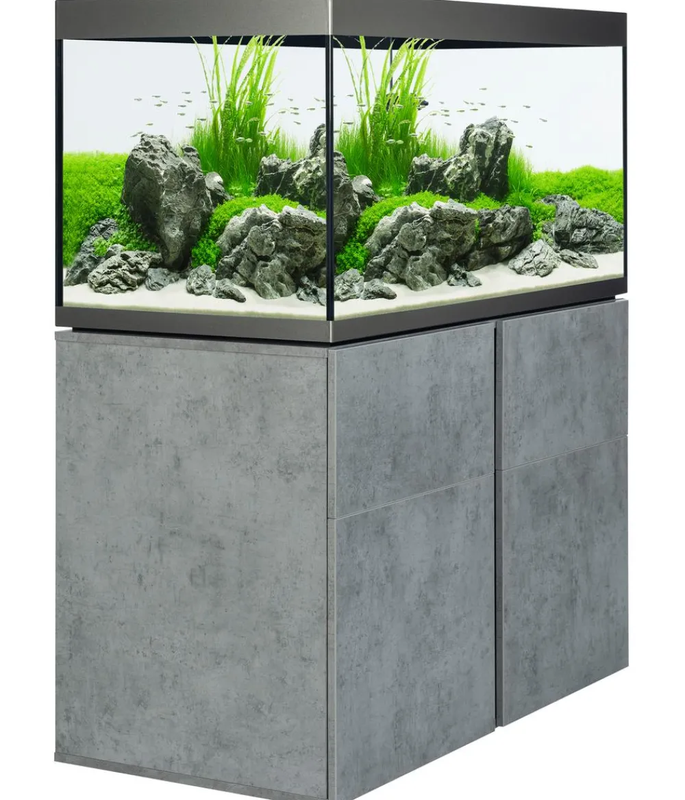 FLUVAL® Aquarium Komplettsets - Aquarium Kombination Siena 270, ca. B90/H128/T55 cm, 272 l Grau