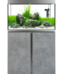 FLUVAL® Aquarium Komplettsets - Aquarium Kombination Siena 270, ca. B90/H128/T55 cm, 272 l Grau