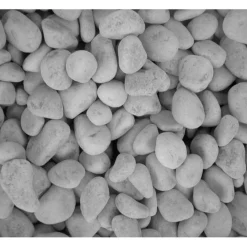 Gandl Carrara Zierkies 7 - 15 mm, weiss, 25 kg Weiß New