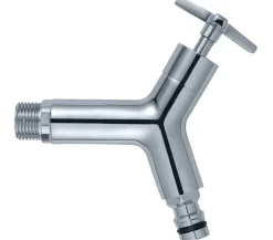 Garantia Design Chrom-Auslaufhahn 3/4" Silber New