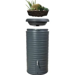 Garantia 2in1 Regenspeicher Nordic, 300 l Dunkelgrau Discount