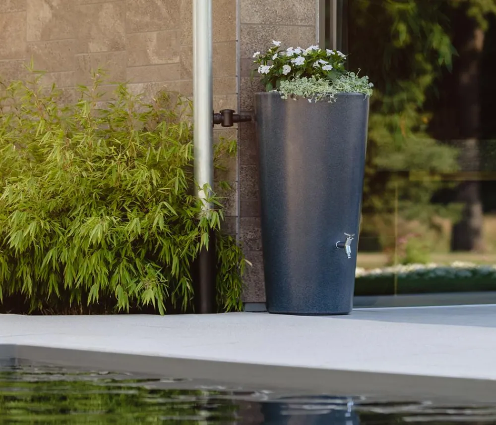 Garantia 2in1 Regenspeicher Stone Lava, 210 l Dunkelgrau Hot
