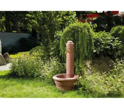 Garantia Kunststoff-Gartenbrunnen Roma, Ø 54 x 100 cm Braun Sale