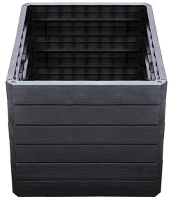 Garantia Hochbeete & Frühbeete > Kunststoff-Hochbeet Ergo Quadro Wood inkl. Wassersparsystem