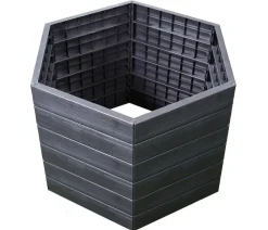 Garantia Kunststoff-Hochbeet Ergo Wood inkl. Wassersparsystem Hot